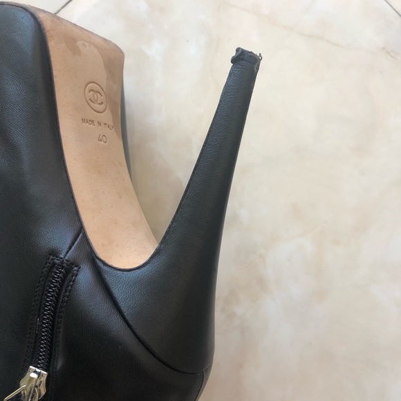 Chanel Leather Ankle Boots - Picture 11 of 16